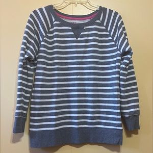 Striped long sleeve sweater size: medium